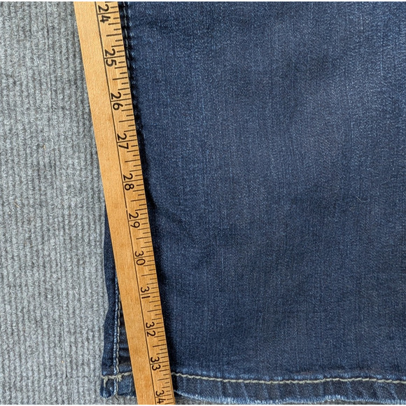 Silver Suki Mid Rise Boot Jeans Womens 16 Western 33" Length Embroidered Western - Picture 8 of 11